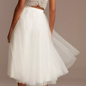 Tulle Wedding Separates Midi Skirt